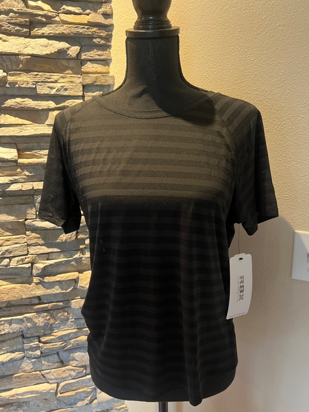 RBX Black Short Sleeve Athletic Tee